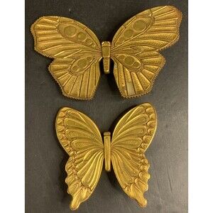 SYROCO Vintage Gold Butterfly Set Made In USA  A7291, B 7291